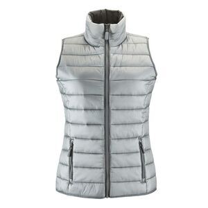 SOLS Womens/Ladies Wave Padded Water Repellent Bodywarmer/Gilet / Metal Grey